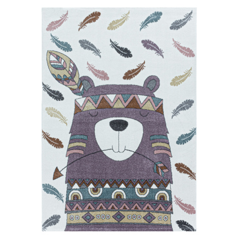 Dětský kusový koberec Funny 2104 violet - 80x150 cm Ayyildiz koberce