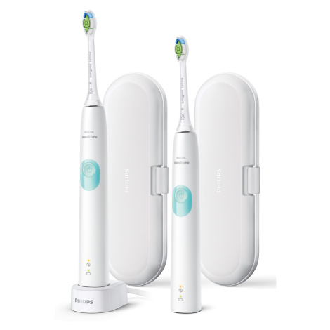 Sonická zubná kefka 1+1 Philips Sonicare ProtectiveClean 4300 White HX6807/35 s 2 režimami a ces