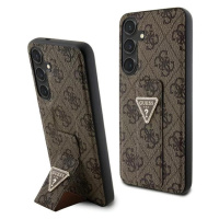 Kryt Guess GUHCS24MPGS4TDW S24+ S926 brown hardcase Grip Stand 4G Triangle Strass (GUHCS24MPGS4T