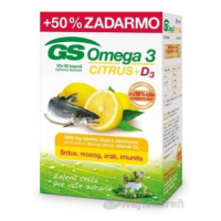 GS Omega 3 CITRUS + D3, 90ks