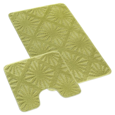 Bellatex Súprava Bany 60 × 100 cm + 60 × 50 cm 810/013 Uni lúče svetlozelená