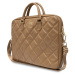 Guess PU Quilted 4G Metal Logo Computer Bag 15/16" Brown