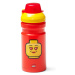 Červená fľaša na vodu s žltým vekom LEGO® Iconic, 390 ml