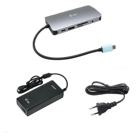 i-tec USB-C Metal Nano Dock HDMI/VGA s LAN + PD 100 W + zdroj 112 W (PD 100 W)