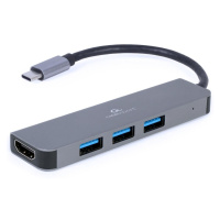 Gembird USB-C 2v1 multiport húb + HDMI