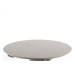 HALMAR Muscat okrúhly rozkladací jedálenský stôl sivý mramor / svetlosivá / zlatá