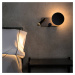 Nástenné LED svetlo Klee, sivá, pravý variant