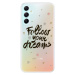 Odolné silikónové puzdro iSaprio - Follow Your Dreams - black - Samsung Galaxy A34 5G
