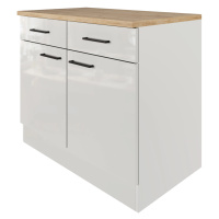 Flex-Well Kuchynská skrinka Lund spodné zásuvky + dvierka 100 x 85 x 57,1 cm