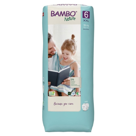 BAMBO Nature Plienky jednorázové 6 Tall, 40 ks, pre 16+ kg