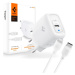 Nabíjačka SPIGEN PE2C10CL 1-PORT WALL CHARGER PD20W + LIGHTNING CABLE WHITE (ASE05999)