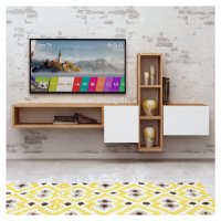 TV stolek Glasgow III 160 cm dub/bílý