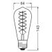 OSRAM LED Vintage 1906 Edison, zlatá, E27, 8,8 W, 824, tl.