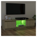 vidaXL TV skrinka s LED svetlami dub sonoma 120x30x35,5 cm