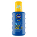 NIVEA Sun Protect &amp; Care detský farebný sprej na opaľovanie OF 50+, 200 ml