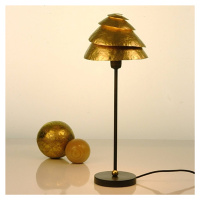 Stolná lampa Snail One v hnedo-zlatej