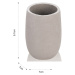 Béžová súprava doplnkov do kúpeľne z polyresínu Cement – Tomasucci