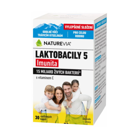 NatureVia Laktobacily 5 Imunita 30 kapsúl