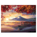 Maľovanie podľa čísel - JAPONSKO HORA A JAZERO Rámovanie: vypnuté plátno na rám, Rozmer: 40x50 c