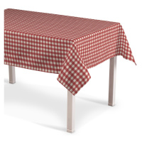 Dekoria Obrus na stôl obdĺžnikový, červeno-biele káro, Quadro, 136-16