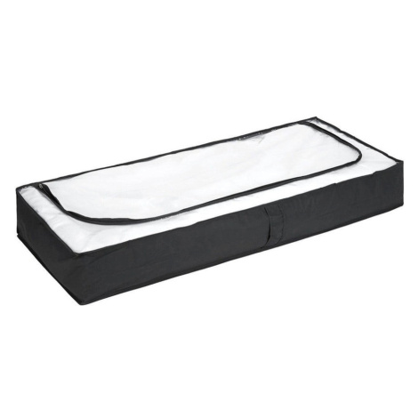 Čierny úložný box pod posteľ Wenko, 105 × 45 cm
