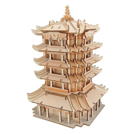 Woodcraft Drevené 3D puzzle Yellow Crane Tower