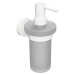 X-ROUND WHITE dávkovač mydla, mliečne sklo, 230ml, biela XR101W