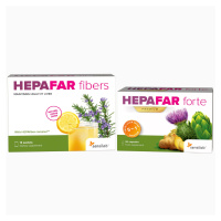 Hepafar | 15-dňový Hepafar detox pečene | 10x silnejší účinok | Hepafar Forte 30 kapsúl,  Hepafa