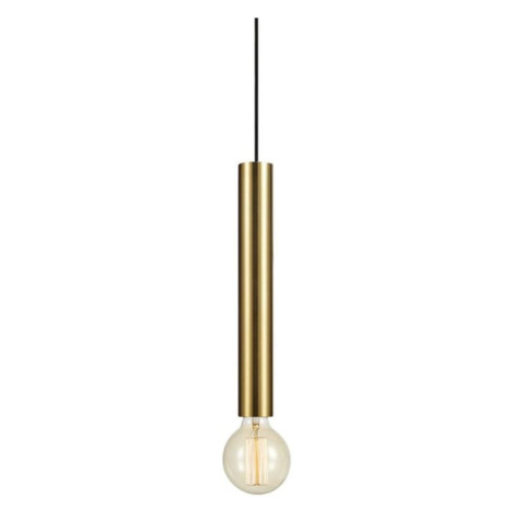 Závesné stropné svietidlo v zlatej farbe Markslöjd Sencillo, výška 35,5 cm