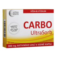 ASTINA Pharm carbo ultrasorb aktívne uhlie 300 mg 20 kapsúl