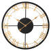 Dizajnové kovové hodiny MPM E04.4481.9080, zlaté/čierne