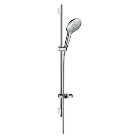 Hansgrohe Raindance Select S, sprchová súprava 150 3jet so sprchovou tyčou 90 cm a miskou, chróm