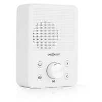 OneConcept Plug+Play FM, rádio do zásuvky, FM tuner, USB, BT, biele