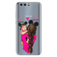 Odolné silikónové puzdro iSaprio - Mama Mouse Brunette and Girl - Huawei Honor 9