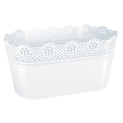 Truhlík LACEY 28,5 cm biely Prosperplast