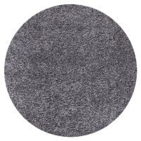 Kusový koberec Dream Shaggy 4000 Grey kruh - 80x80 (průměr) kruh cm Ayyildiz koberce