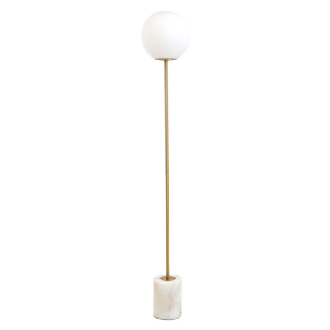 Stojacia lampa v bielo-zlatej farbe (výška 156 cm) Medina - Light & Living