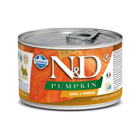 N&amp;D Pumpkin Mini Adult Quail Grain-free - 140g Natural&Delicious