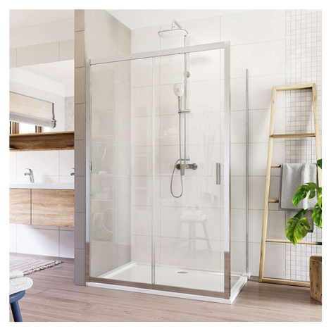 Mereo Sprchovací kút, Lima, obdĺžnik, zasúvací, 120x90 cm, chróm ALU, sklo Číre CK85433K
