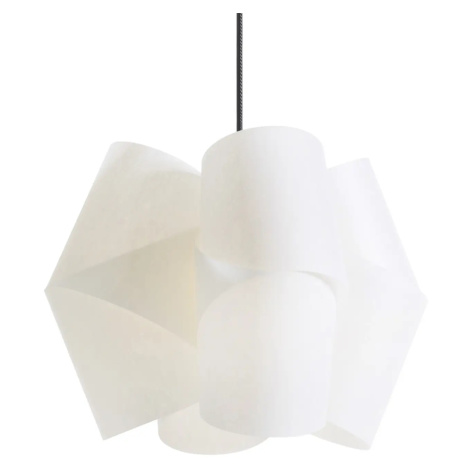 Závesná lampa Julii, bielo-antracitová, Ø 36 cm Domus