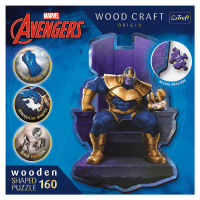 Trefl Drevené puzzle 160 dielikov - Thanos na tróne / Disney Marvel Heroes