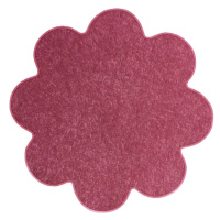 Kusový koberec Eton růžový květina - 120x120 kytka cm Vopi koberce
