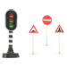 Kids Globe Traffic semafor na batérie so svetlom + 3 značky