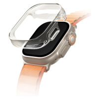 UNIQ GARDE HYBRID WATCH CASE WITH SCREEN PROTECTION 49MM - DOVE (CLEAR)