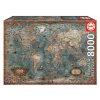 Educa puzzle Historical World Map 8000 dielov 18017