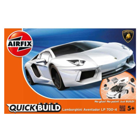 Quick Build auto J6019 - Lamborghini Aventador - bílá