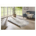 Kusový koberec Twin Supreme 104136 Grey/Cream kruh – na ven i na doma - 140x140 (průměr) kruh cm
