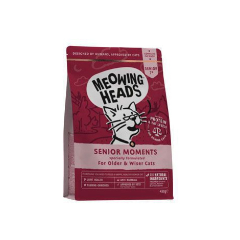 MEOWING HEADS Senior Moments NEW 450g 3 + 1 zadarmo