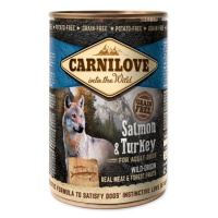 Konzerva Carnilove Dog Wild Meat losos a morka 400g