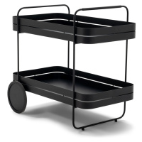 Kovový servírovací stolík na kolieskach 74x42 cm Gin & Trolley – Spinder Design